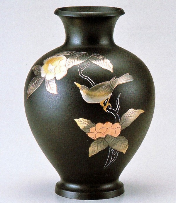 楽天市場】【未使用品】 峰雲 花瓶 高岡銅器 青銅器 松美堂 高級美術