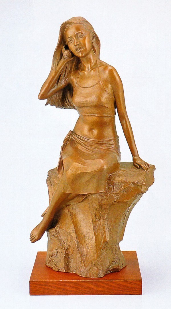 【幻】北村西望作　『天女の笛』　箱付き　青銅　ブロンズ　置物 幻】北村西望作 『天女の笛』 箱付き 青銅 ブロンズ 置物