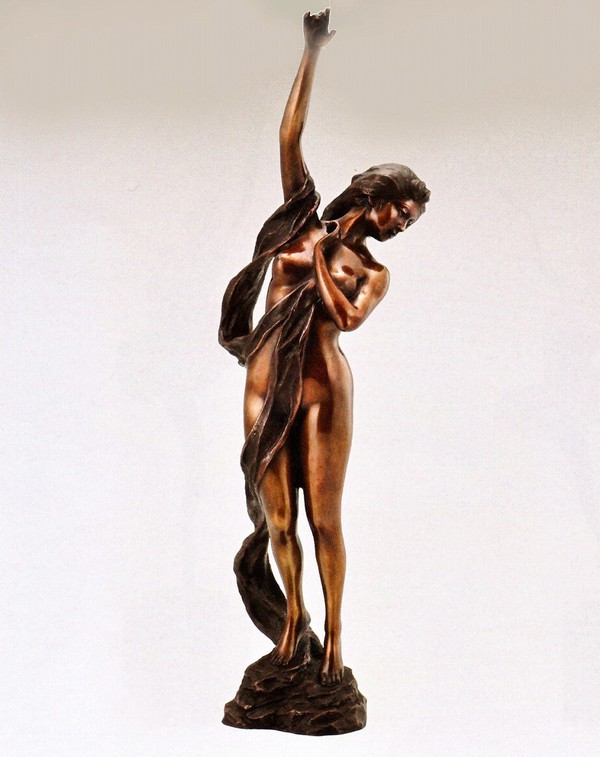 楽天市場】高岡銅器のブロンズ像 プロムナード 稲田喜秀作品