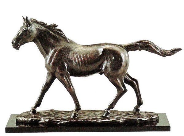 楽天市場】高岡銅器 午 干支 馬の置物 うま 躍進 日本彫刻界の最高峰