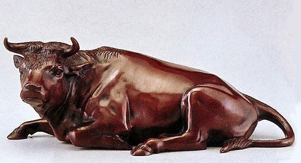 高岡銅器　置物　立牛童子 高岡銅器 置物 立牛童子 - メルカリ