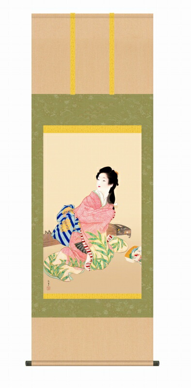 楽天市場】上村松園『 志ゃぼん玉 』軸装 【東京書芸館