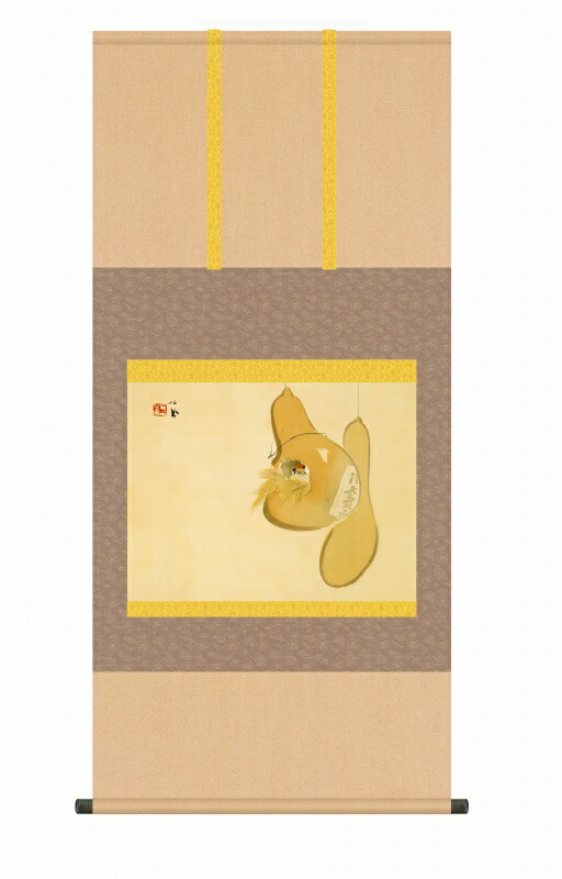 楽天市場】竹内栖鳳『 梅に鶯 』手彩色 特殊美術印刷 軸装 額装 掛軸