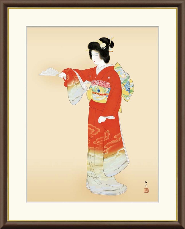 楽天市場】上村松園 「 序の舞 」 シルクスクリーン 版画 : 内田画廊