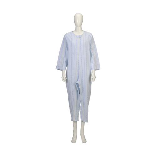 竹虎 ソフトケアねまき 薄手 ブルー Sサイズ