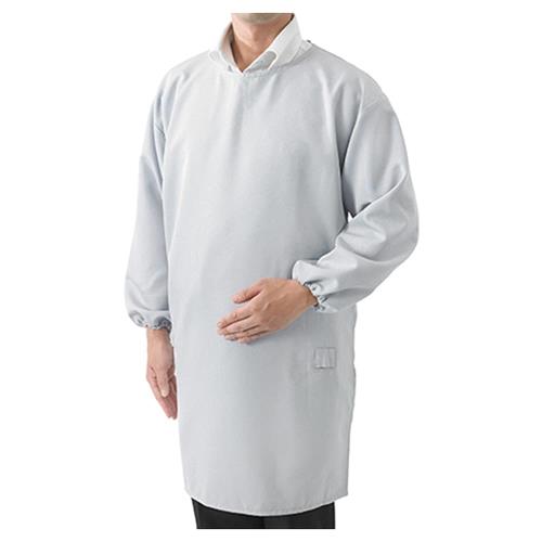 ホーザン(HOZAN) ESD袖付エプロン 静電気対策 導電性エプロン 制電服 腹部のホックから直接アース接続可能 Mサイズ F-190-M