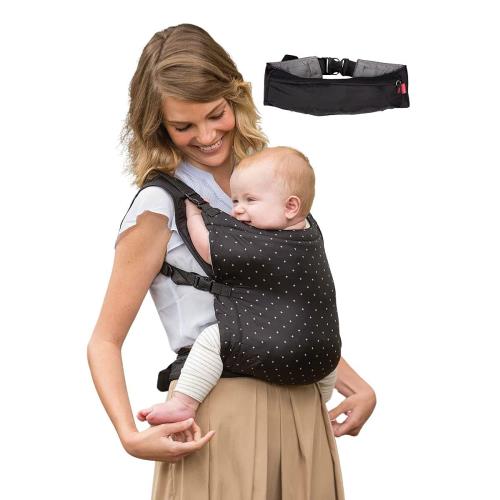 インファンティーノ(Infantino) インファンティーノ 抱っこひも [日本正規品] ベビーキャリア ジップトラベルキャリア ブラック 6か月~ 005308