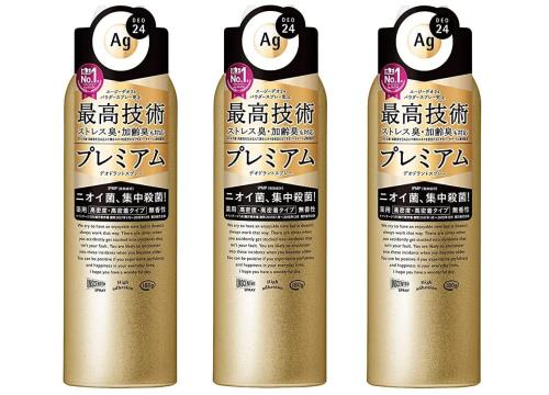 MP 《セット販売》 資生堂 エージーデオ24 プレミアム デオドラントスプレーDX 無香性 LL (180g)×3個セット 制汗剤 Agデオ24 医薬部外品