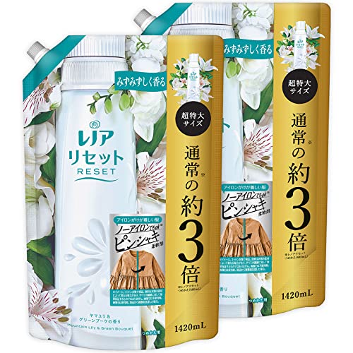まとめ買い [大容量] レノア リセット 柔軟剤 ヤマユリ＆グリーンブーケ 詰め替え 1,420mL ×2個