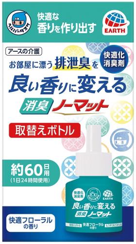 ヘルパータスケ 良い香りに変える消臭ノーマット 快適フローラルの香り [取替ボトル1本入] ×10個