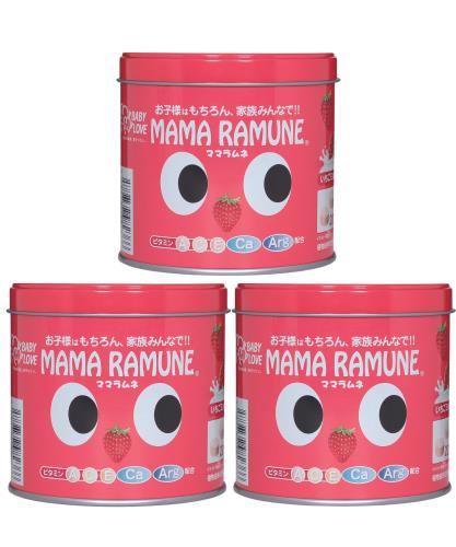 ママラムネ（いちごミルク風味）200粒 (3個セット)