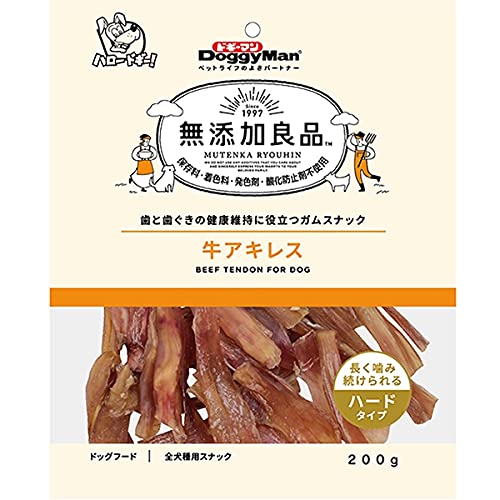 （まとめ買い）ドギーマン 無添加良品 牛アキレス 200g 犬用おやつ ×3