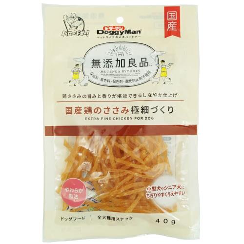 （まとめ買い）ドギーマン 無添加良品 国産鶏のささみ極細づくり 40g 犬用おやつ ×12