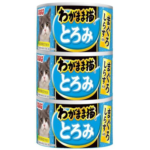 （まとめ買い）いなばペットフード わがまま猫とろみ まぐろしらす入り 140g×3缶 猫用フード ×9