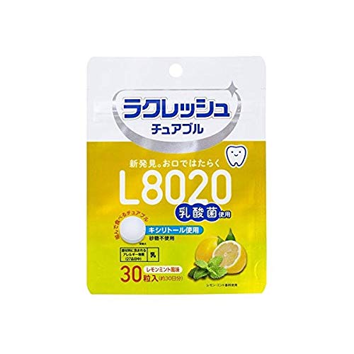 ジェクス L8020乳酸菌 ラクレッシュ チュアブル レモンミント風味 30粒入×10個セット