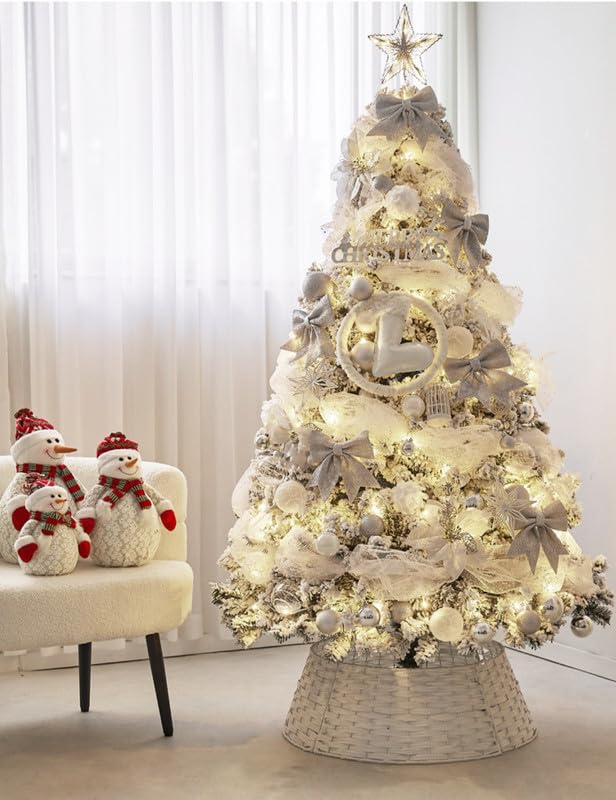 【ポイント3倍】クリスマスツリー 180cm 雪化粧 松ぼっくり付き オーナメントセット おしゃれ Christmas tree 1.8M デコレーションボール おしゃれ 可愛い ゴージャス ツリー飾り 北欧風 プレゼント 装飾品 撮影小道具 贈り物
