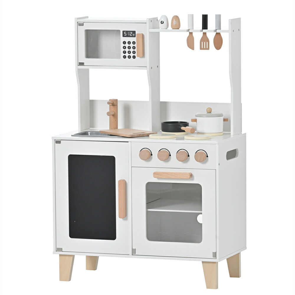 【ポイント3倍】おままごと キッチン 木製 付属品付き ままごとセット 誕生日 台所 知育玩具 子供用 子供 収納 まねっこ コンロミニキッチン おもちゃ　キッチン キッズ ベビー プレゼント