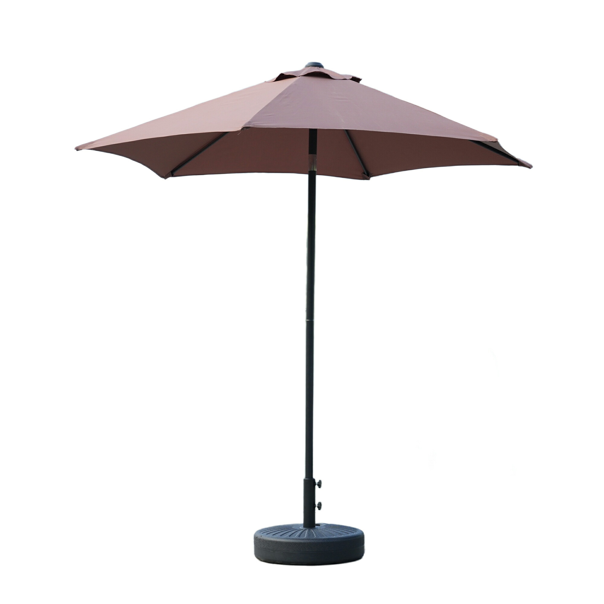 【ポイント3倍】【TYPEA+ベース付き】パラソル ハンドル・フリルなし　直径220cm 30+UPF紫外線対策 角度調整 パラソルセット ベース パラソル ガーデンパラソル
