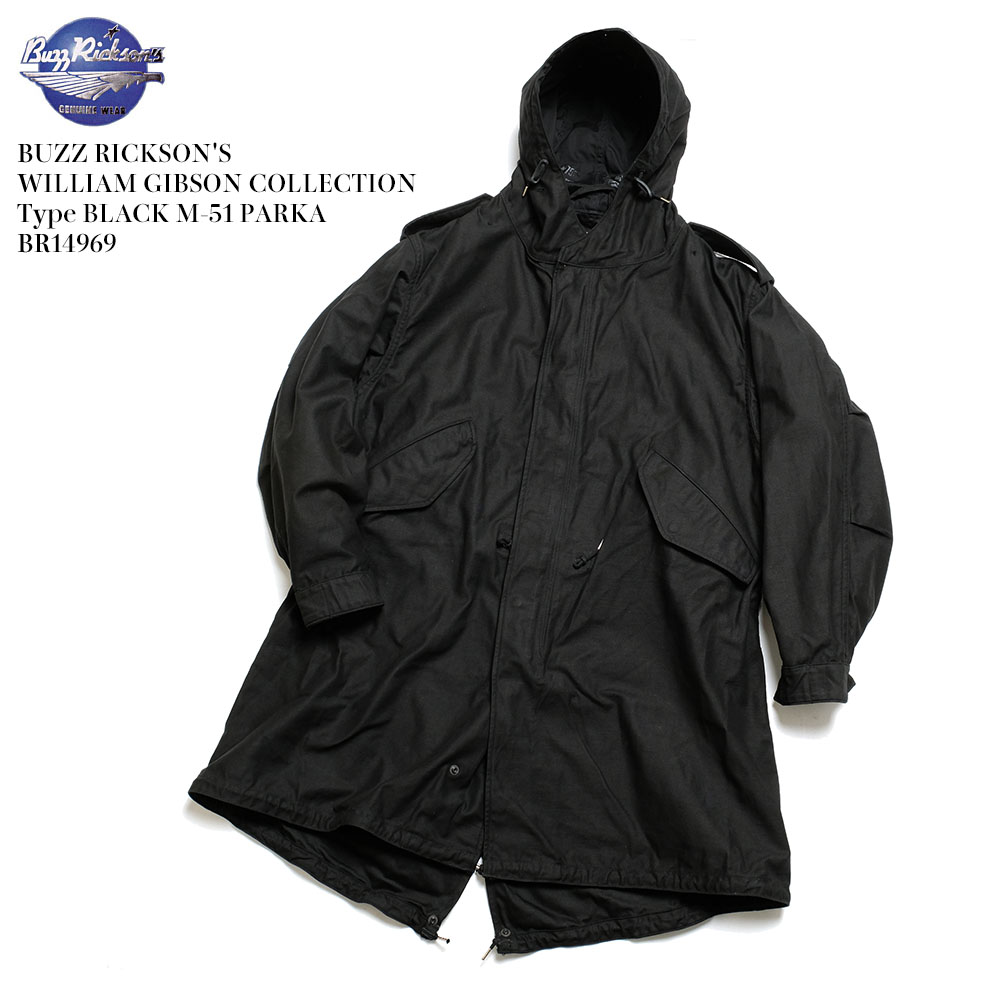 楽天市場】バズリクソンズ BUZZ RICKSON'S BR14418 BLACK M-51 モッズ