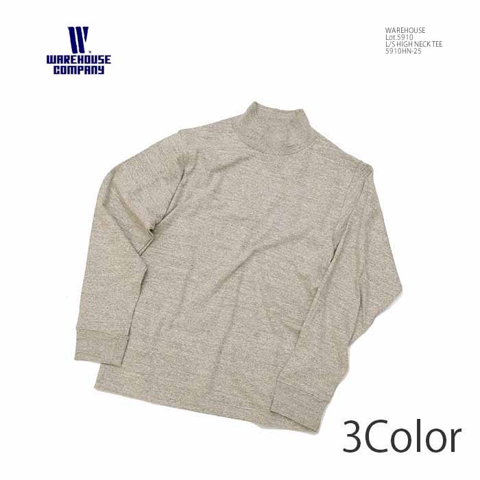 楽天市場】ウエアハウス WAREHOUSE WH-5910HN ハイネック ロンT 無地