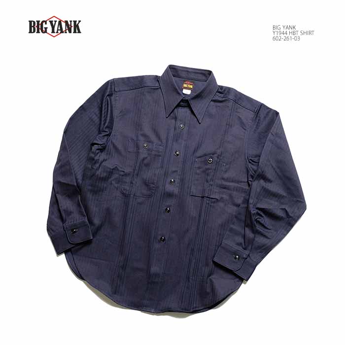 ビッグヤンク BIG YANK 602-261-03 Y1944 ヘリンボーンツイル 長袖シャツ USMC スレン染料 シャツアウター メンズ | ヒノヤ 26,950円