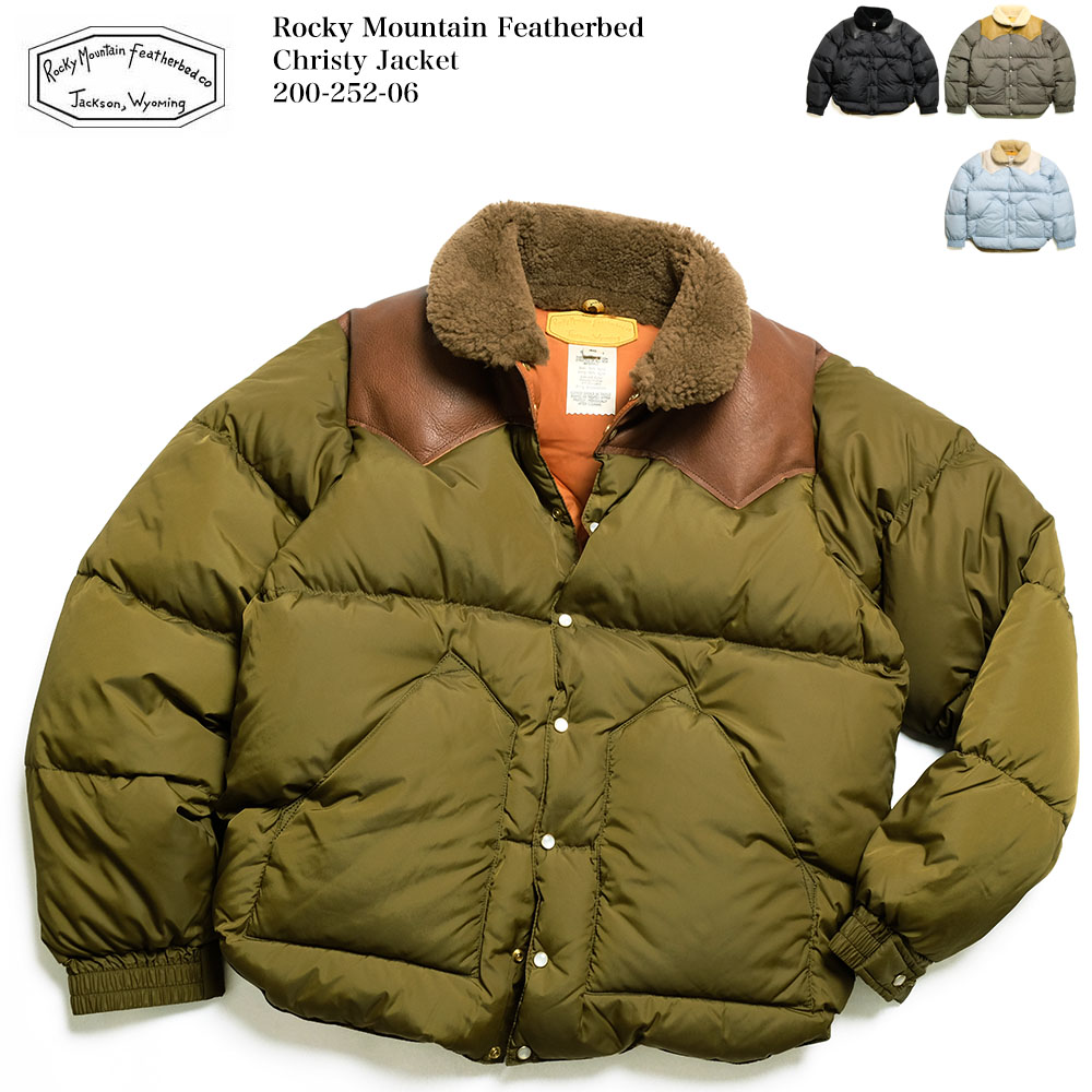 ロッキー御山 羽毛臥榻 Rocky Montain Featherbed 200-252-06 クリスティ 上衣 落ち込む上衣 羊肉 なめし革 | ヒノヤ HINOYA アメカジ オリーブドラブ(OD)-ブラック(BK)-オリーブ(OV)