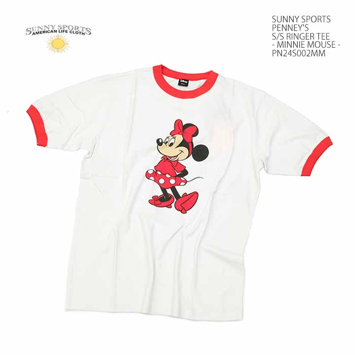サニースポーツ SUNNY SPORTS PN24S002MM PENNEY'S リンガーTシャツ - MINNIE MOUSE - メンズ | ヒノヤ