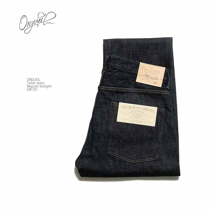 オルゲイユ ORGUEIL OR-101 テーラー ジーンズ レギュラーストレート 14oz 右綾デニム メンズ | ヒノヤ HINOYA