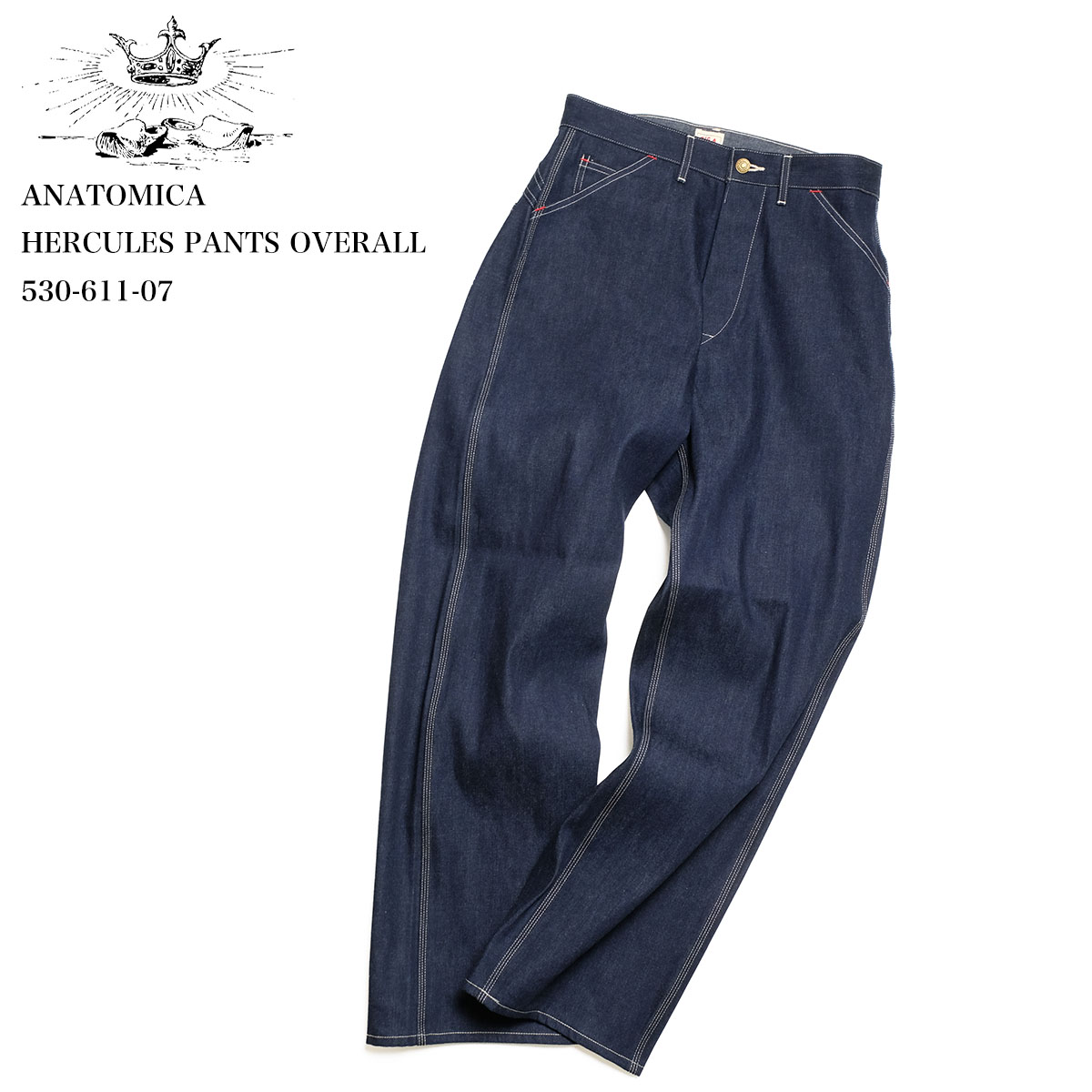 ANATOMICA アナトミカ 530-611-07 ヘラクレス パンツ オーバーオール ジーンズ ワークパンツ デニム | ヒノヤ HINOYA アメカジ