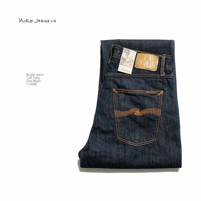 ヌーディージーンズ Nudie Jeans 115068 タフ ニー 14.2オンス リジッドデニム - ワンウォッシュ - メンズ | ヒノヤ