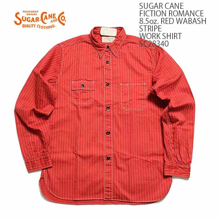 SUGAR CANE シュガーケーン FICTION ROMANCE RED WABASH WORK SHIRT