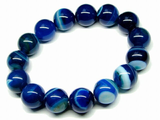 楽天市場】≪g3-983E≫○天然14mm○ブルー縞 瑪瑙 メノウ 青 ブルー