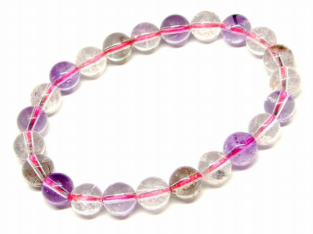 楽天市場】g3-1549G 8mm AA スーパーセブン ブレスレット 内径16cm