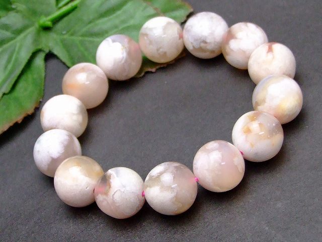 楽天市場】g3-2232K 今月の半額 桜瑪瑙 メノウ アゲート 16mm AA