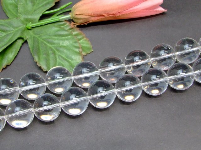 G3-303N 18mm AAA 水晶 クリスタル クォーツ 1連39cm 通し針、解説書 