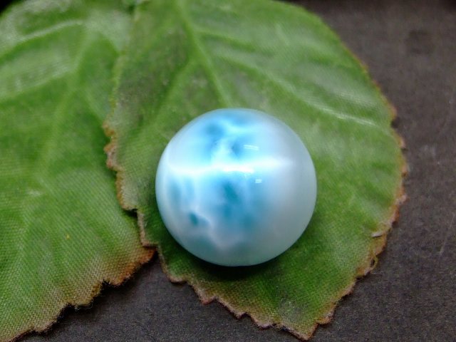 60566　　今月の半額 ラリマー 17mm 3A 1粒売り 鑑別済・本物保証 ドミニカ共和国産 送料無料 天然石 パワーストーン