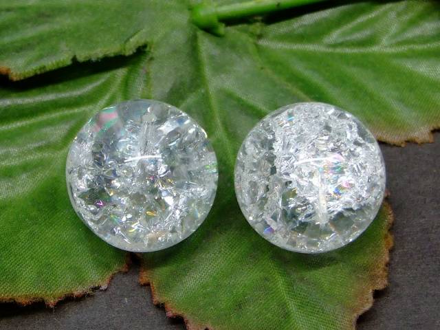 楽天市場】62792 虹入り 15mm〜16mm AA 1粒売り クラック水晶
