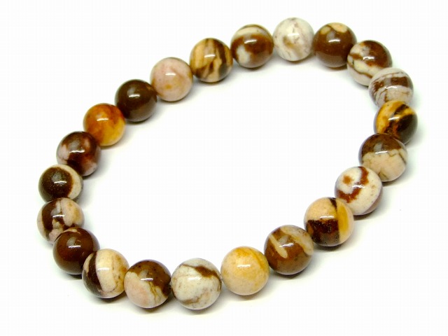 楽天市場】g3-3321E ブラウンゼブラジャスパー 8mm ブレスレット 内径