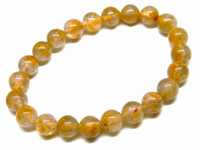 65689　　菊花タイチンルチルクォーツ 針水晶 8mm 3A ブレスレット 内径17cm ポーチ付き 送料無料 ブラジル産 天然石 パワーストーン 10,402円