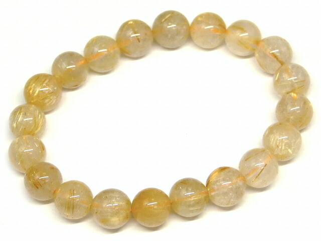 楽天市場】65887 タイチンルチルクォーツ 針水晶 10mm 5A ブレスレット