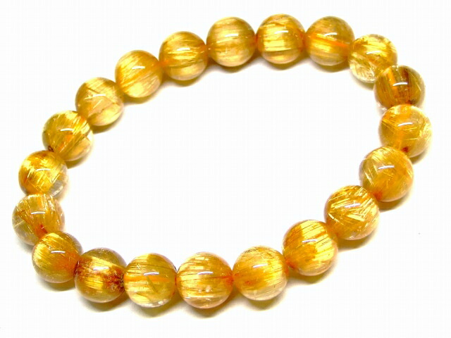 楽天市場】65955 タイチンルチルクォーツ 針水晶 10mm AAA