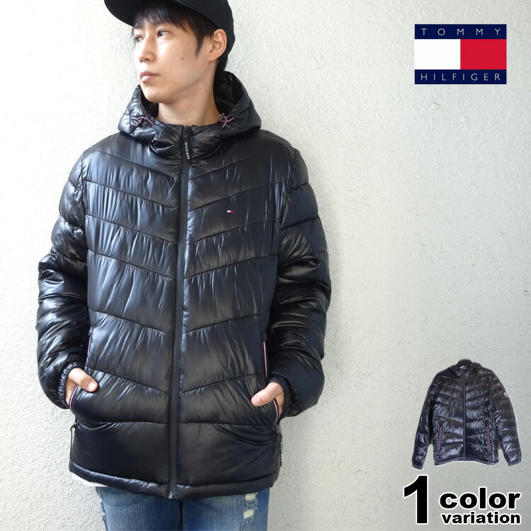 美品 トミーヒルフィガー ブルゾン シボレザー ブラック TOMMY HILFIGER ブルゾン アウター レザーミックスバーシティ