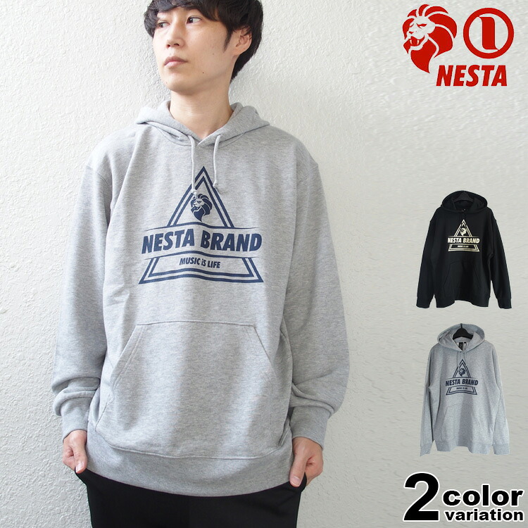 ネスタブランド パーカー プルオーバー NESTA BRAND JAPAN加工トライアングル プルパーカー (nesta brand スウェット 裏毛 トップス ネスタ 223NB1315B)