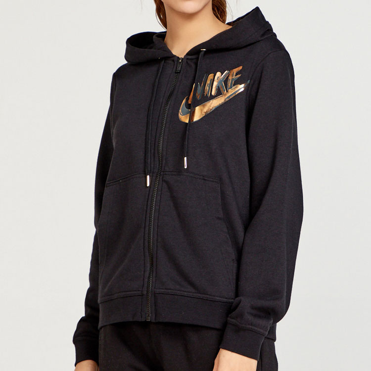 驚きの値段 ナイキ Nike メタリック フルジップ パーカー ウィメンズ Nike パーカー レディース 9358 スポーツウェア ブラック 19年 新作 あす楽対応 数量は多 Radonnb Co Rs