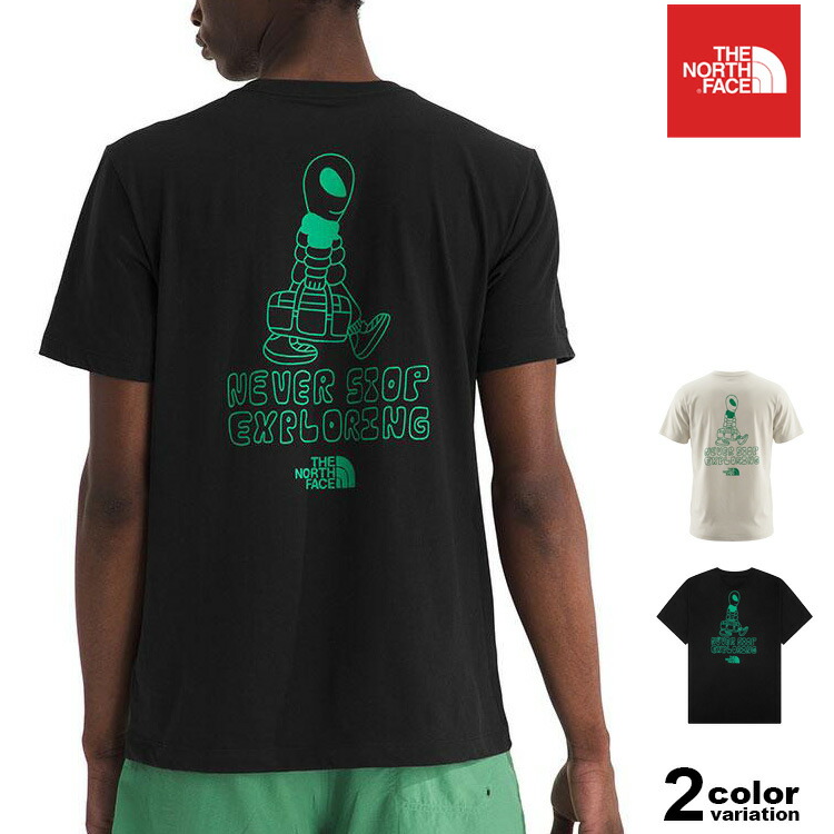 ザ ノースフェイス THE NORTH FACE Tシャツ 半袖 メンズ ブランドロゴ バックプリント 大きいサイズ ( the north face M Celestial Drift S/S Tee トップス メンズ レディース NF0A8GSG ザ・ノース・フェイス 海外モデル)【メール便対応】