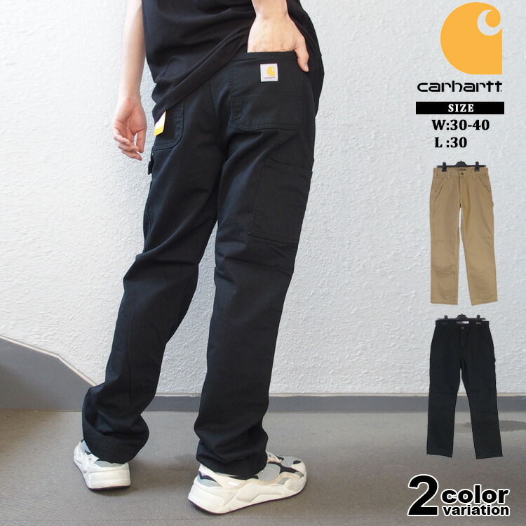 Carhartt 黒 ワークパンツ Carhartt WIP パンツ DOUBLE KNEE PANT（カーハートワークイン