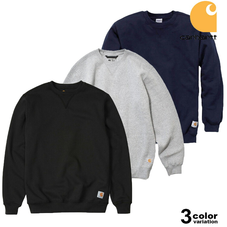 Carhartt カーハート トレーナー スウェット クルーネック 裏起毛 ロゴ ルーズフィット 定番 人気 Loose Fit Midweight Crewneck Sweatshirt USAモデル [K124]【carhartt メンズ トップス 大きいサイズ】