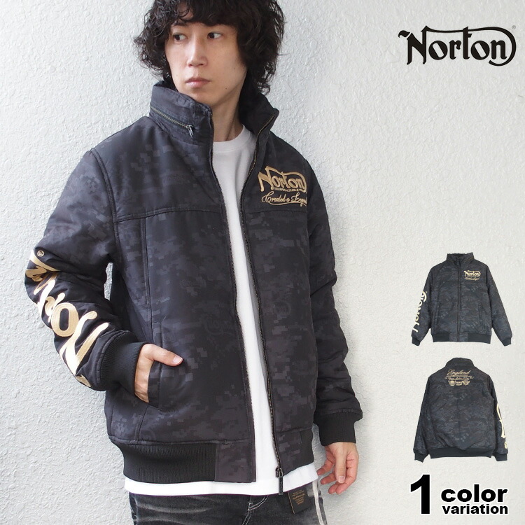 楽天市場】NORTON ノートン ジャケット ボア PU ライン フェイク