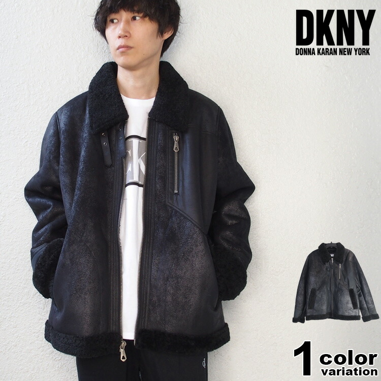 DKNY レザージャケット Leather jacket Dkny Black size M International in Leather