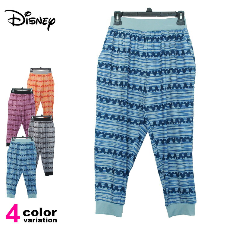 楽天市場】Disney (ディズニー) ミッキー カプリパンツ 7分丈パンツ 総